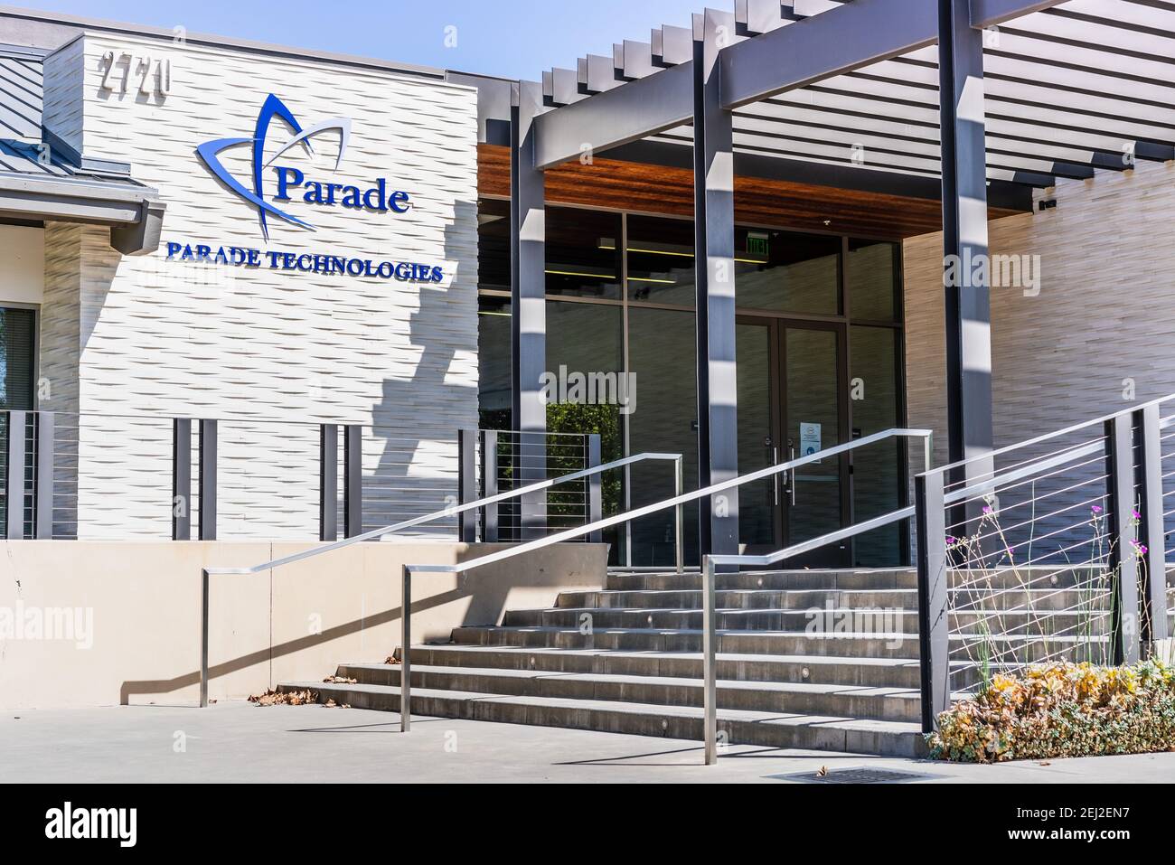 Set 18, 2020 San Jose / CA / USA - Parade Technologies sede centrale in Silicon Valley; Parade Technologies è un taiwanese fabless semiconduttori compan Foto Stock