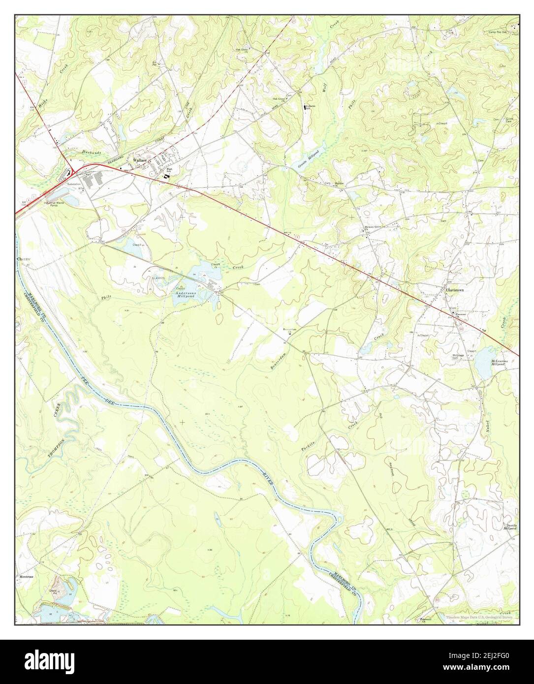 Wallace carolina del sud mappa immagini e fotografie stock ad alta