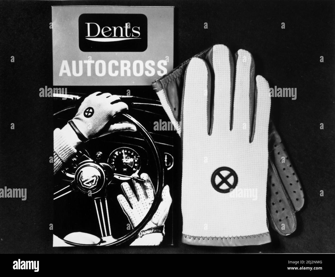 Dents produttore di guanti e accessori.Rivista vintage pubblicità per Guanti guida. Regno Unito ,Warminster. Foto Stock