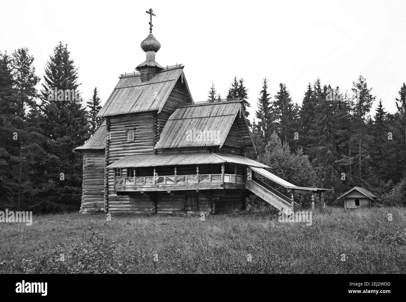 Chiesa della Trasfigurazione (Ascensione) in Vasilevo. Oblast di Tver. La Russia Foto Stock