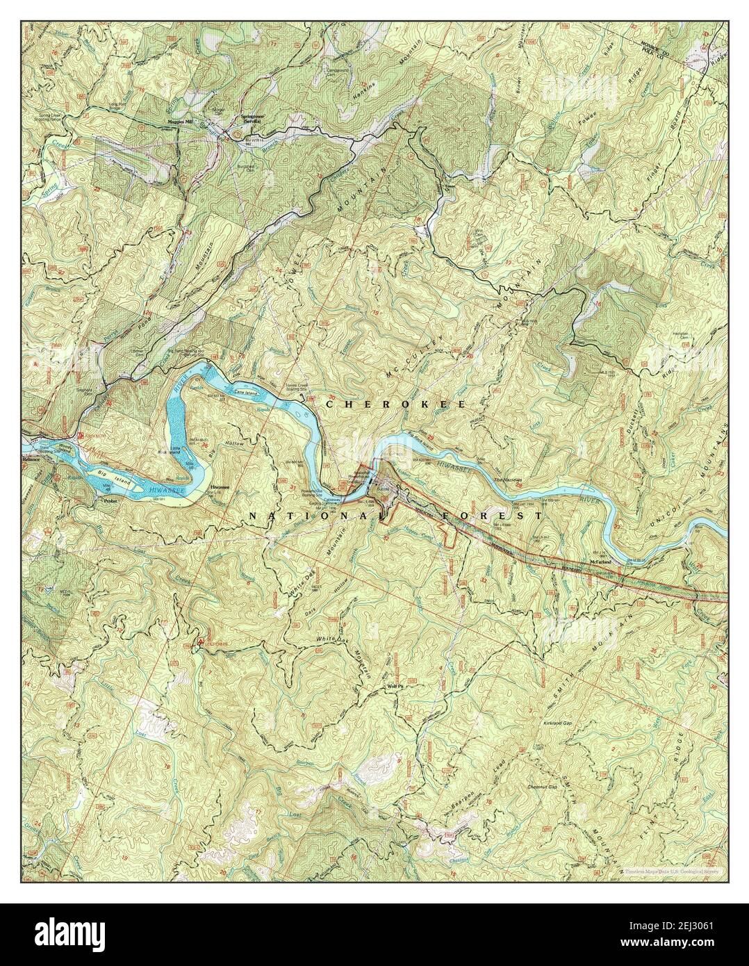 MC Farland, Tennessee, mappa 2003, 1:24000, Stati Uniti d'America da Timeless Maps, dati U.S. Geological Survey Foto Stock