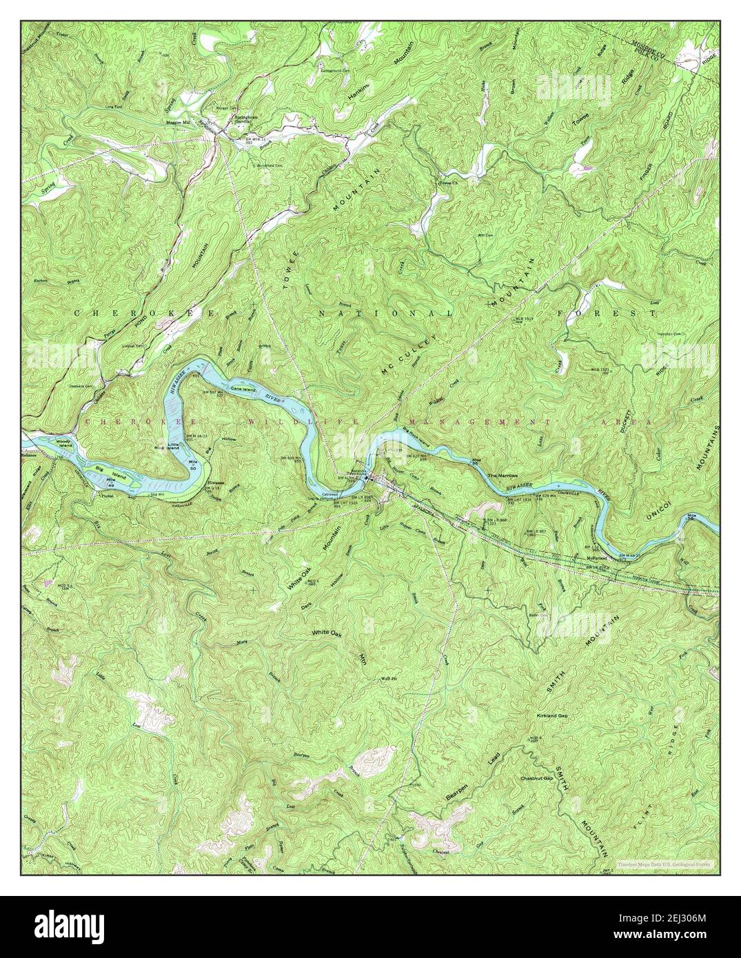 MC Farland, Tennessee, mappa 1957, 1:24000, Stati Uniti d'America da Timeless Maps, dati U.S. Geological Survey Foto Stock