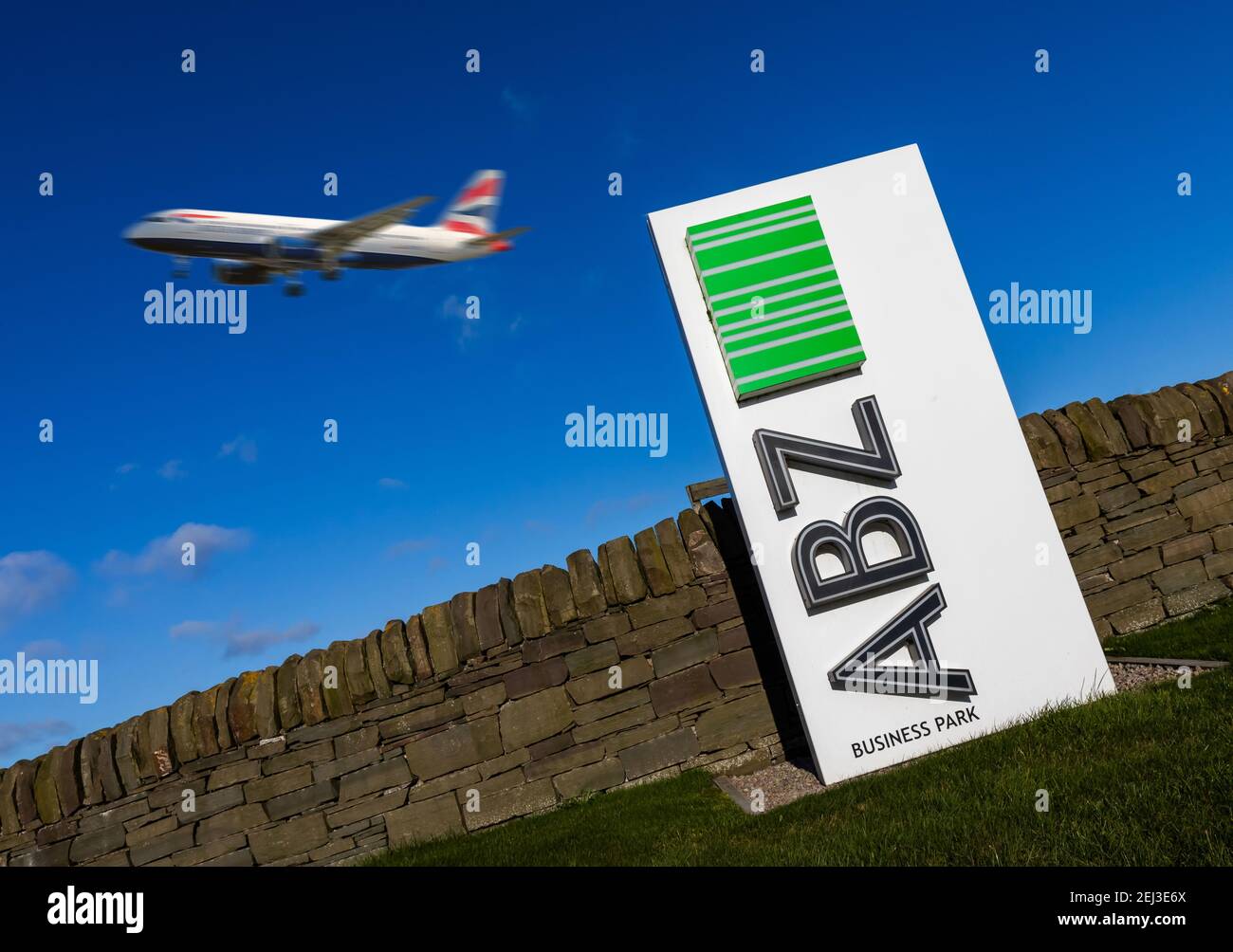 L'ABZ Business Park vicino all'aeroporto di Dyce nella città di Aberdeen, Scozia Foto Stock