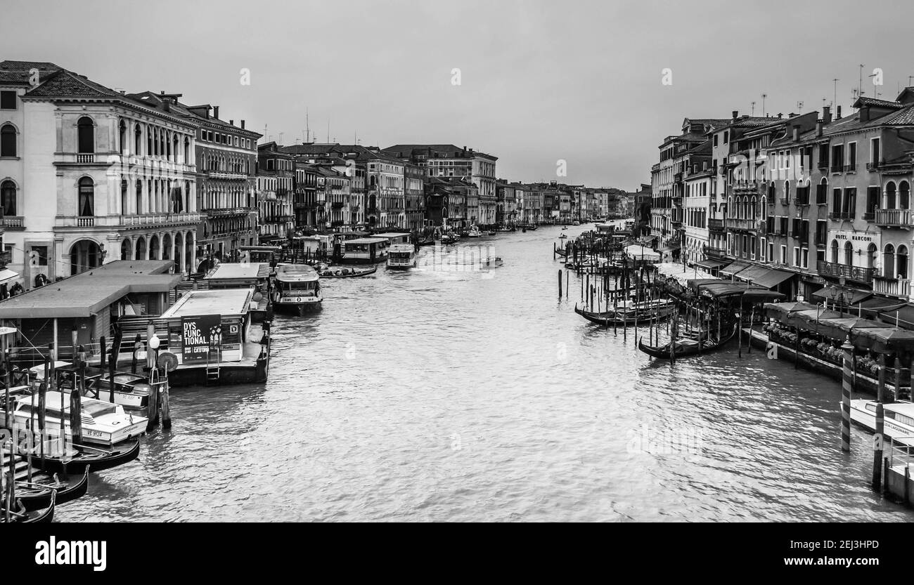 Spettacolare Canal Grande Venezia. Foto Stock