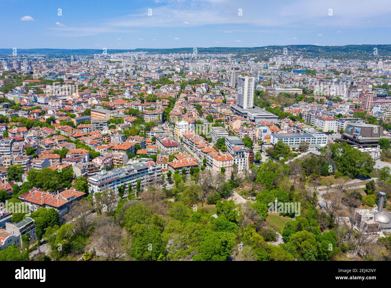 Veduta aerea della città bulgara di Varna Foto Stock