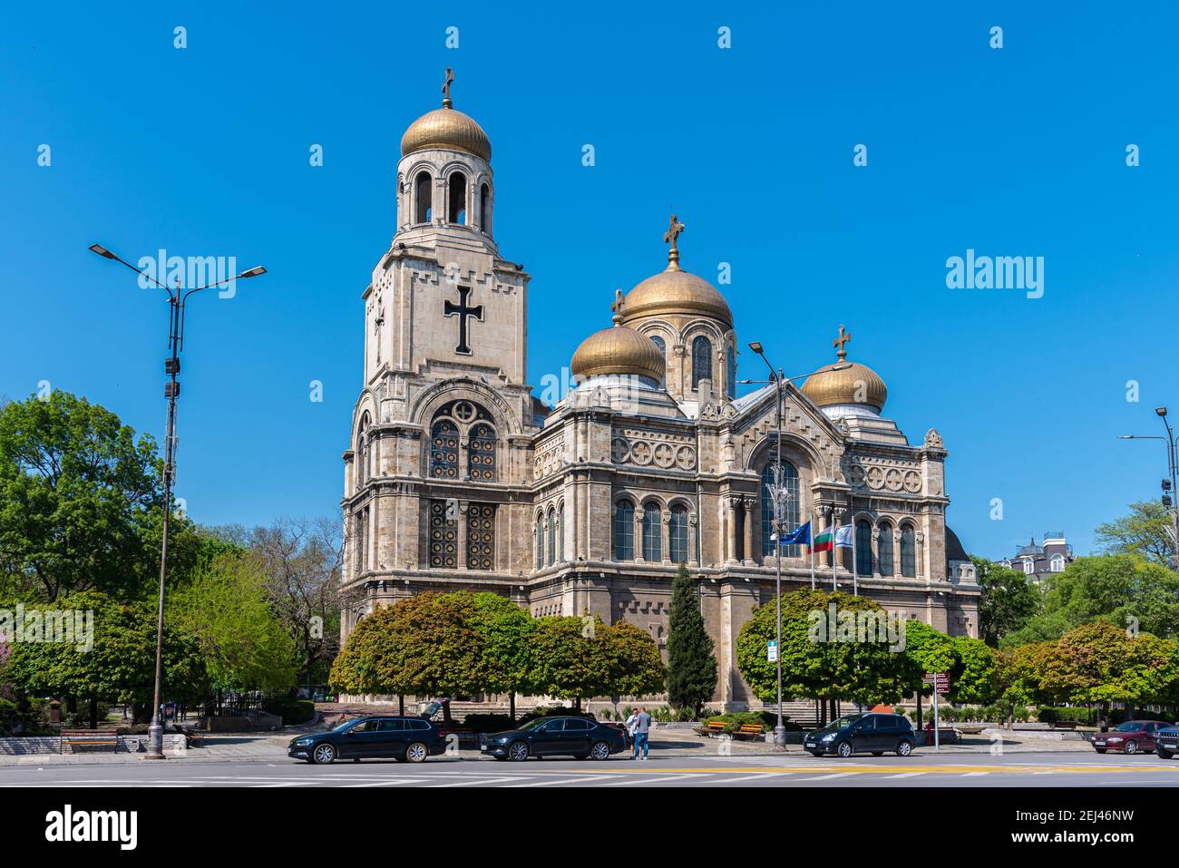 Dormizione della Theotokos nella cattedrale di Varna, Bulgaria Foto Stock