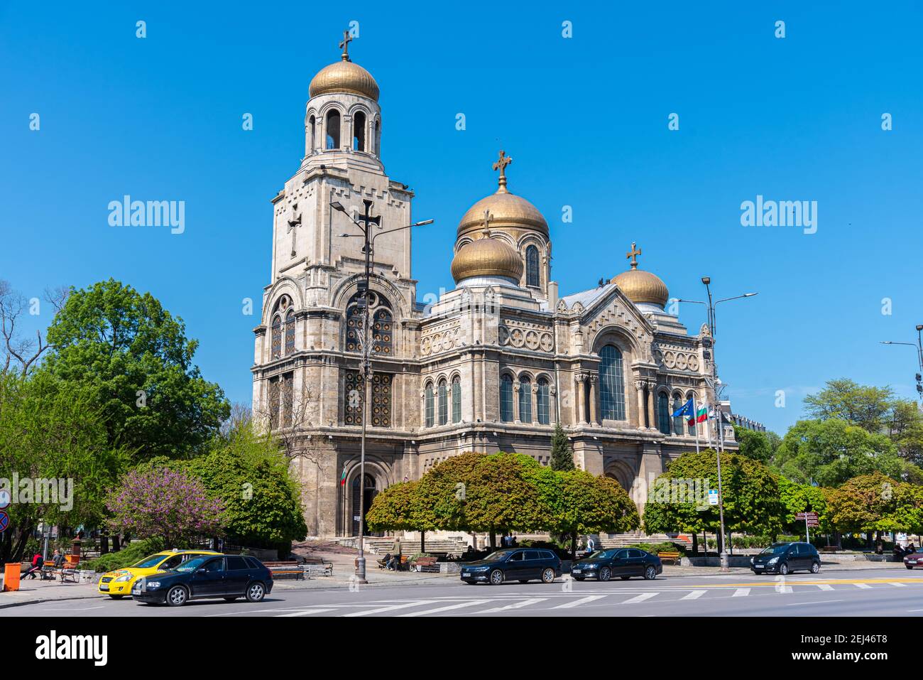 Dormizione della Theotokos nella cattedrale di Varna, Bulgaria Foto Stock