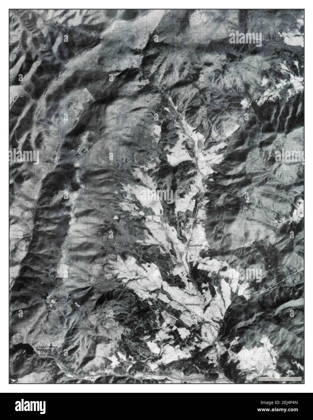 Browns Cove, Virginia, map 1977, 1:24000, United States of America by Timeless Maps, data U.S. Geological Survey Foto Stock