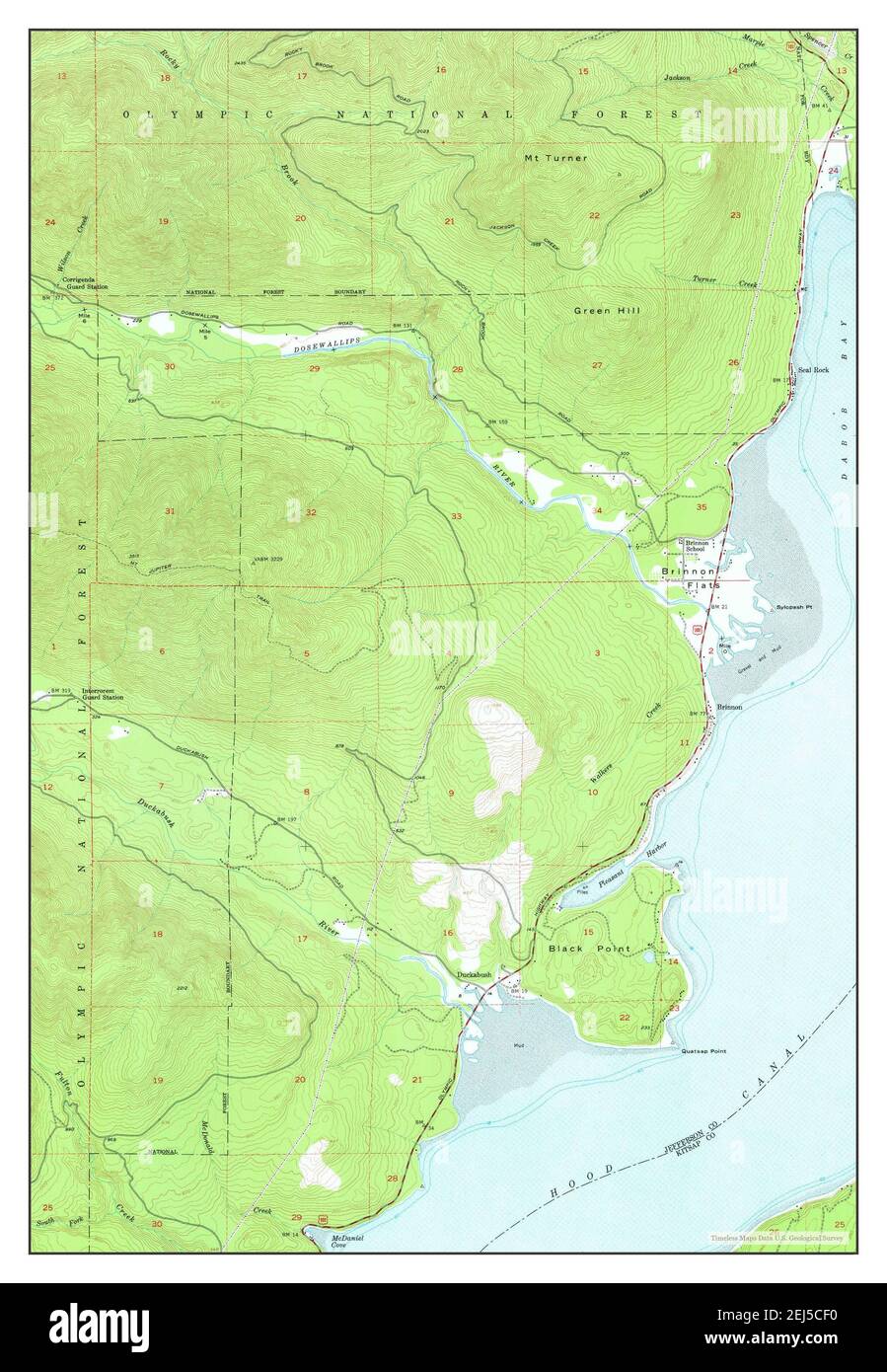 Mappa di brinnon washington immagini e fotografie stock ad alta