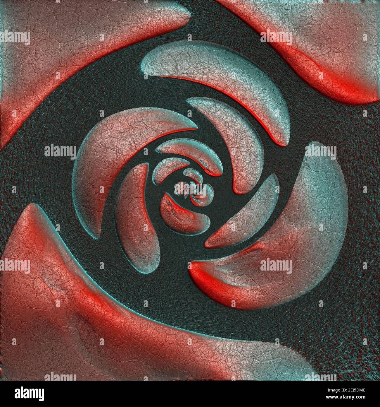 Elegante piastrella senza cuciture con motivo in rilievo sulla pelle Foto Stock