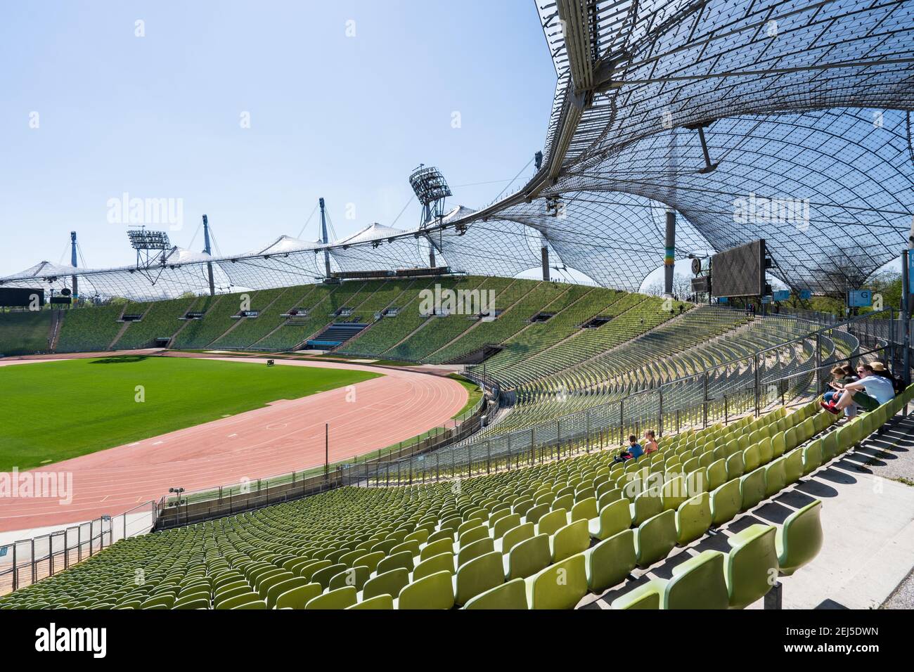Olympic Stadion, Olympiapark, Monaco Foto Stock