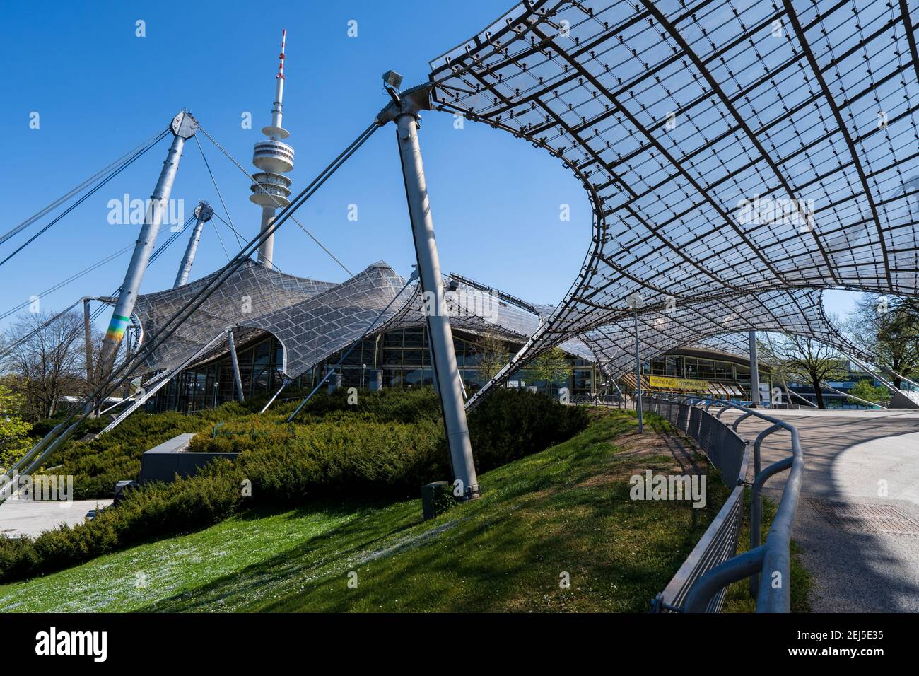 Olympic Stadion, Olympiapark, Monaco Foto Stock