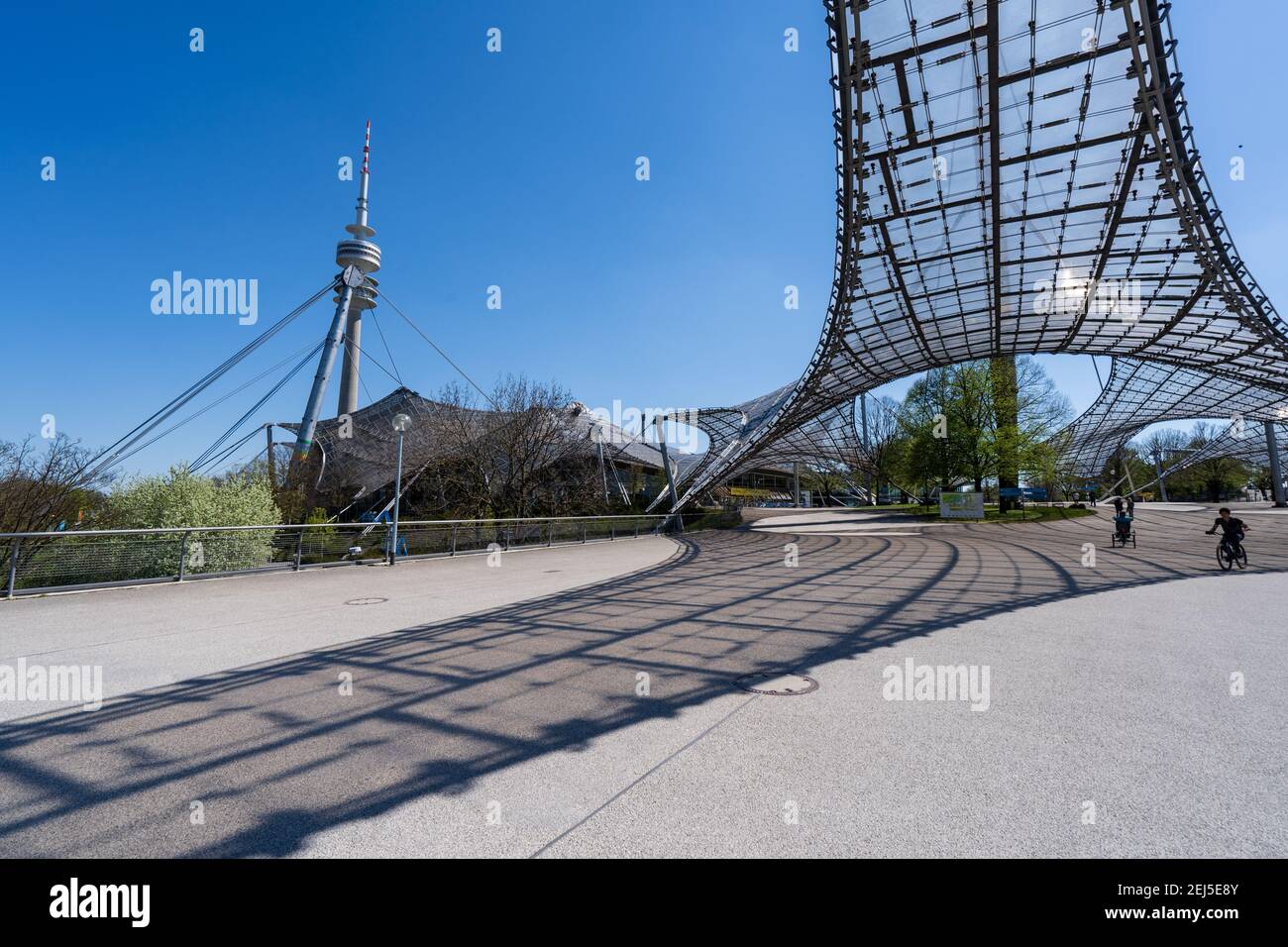 Olympic Stadion, Olympiapark, Monaco Foto Stock