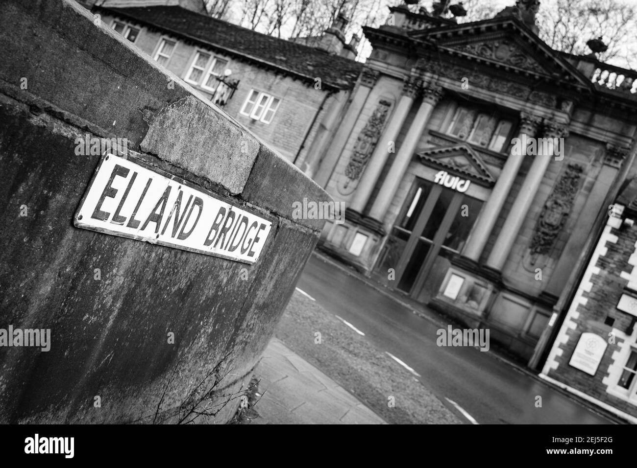 Elland Bridge, Elland, West Yorkshire, Regno Unito Foto Stock