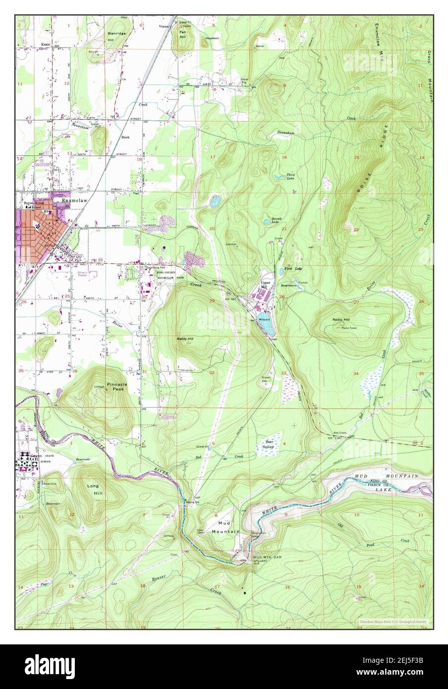 Enumclaw Washington Mappa 1956 1 24000 Stati Uniti D America Da Timeless Maps Dati U S Geological Survey 2ej5f3b 