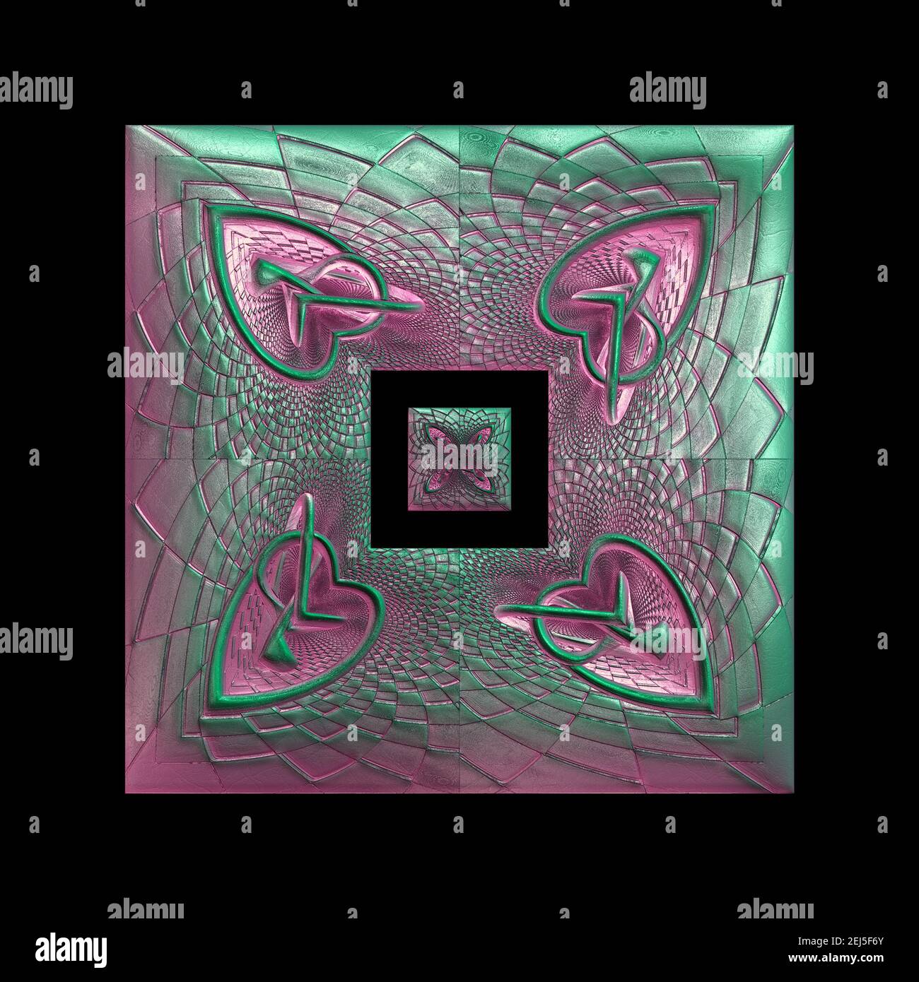 Elegante piastrella senza cuciture con motivo in rilievo sulla pelle Foto Stock