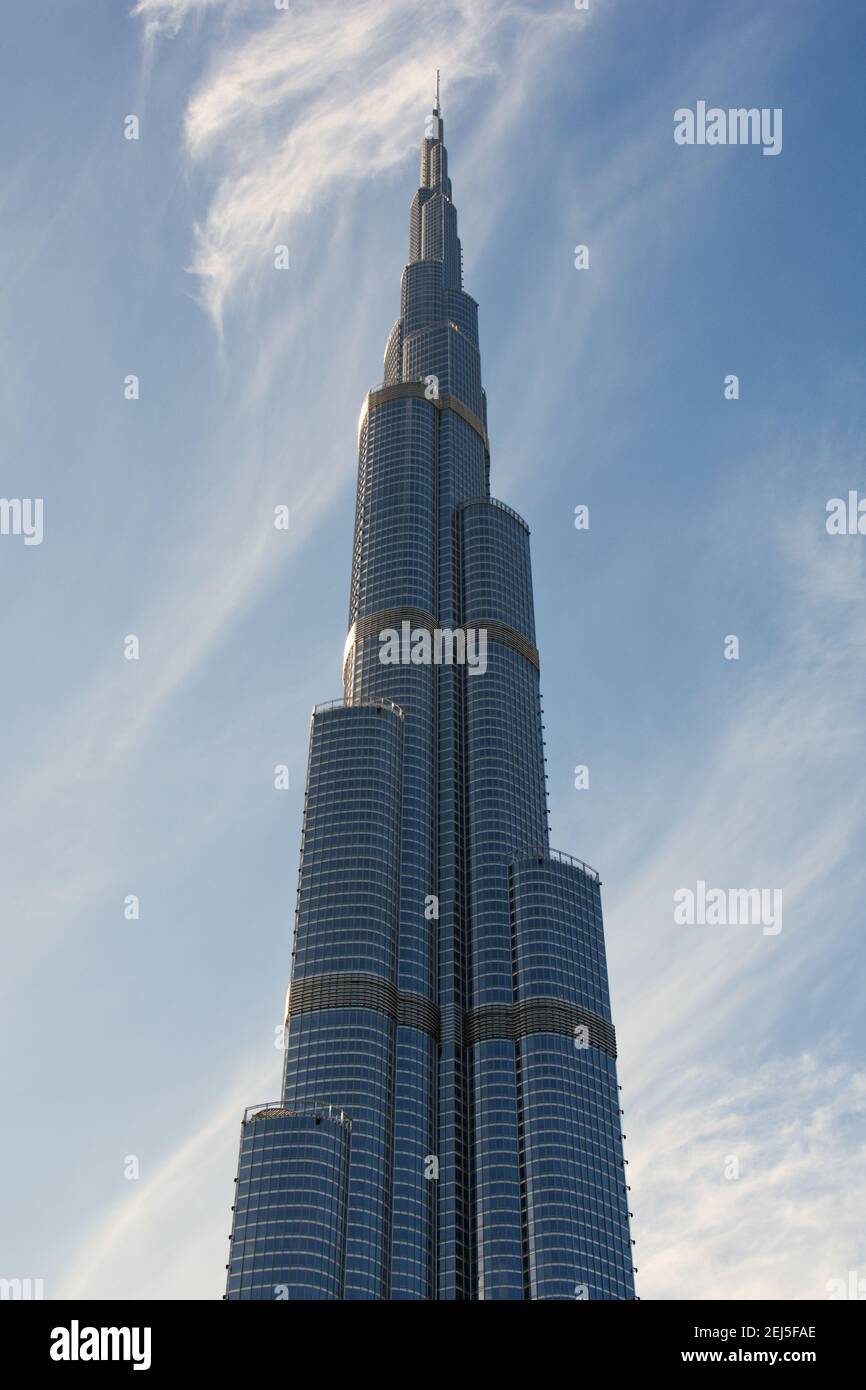 The Burj Khalifa, Downtown Dubai, Emirati Arabi Uniti Foto Stock