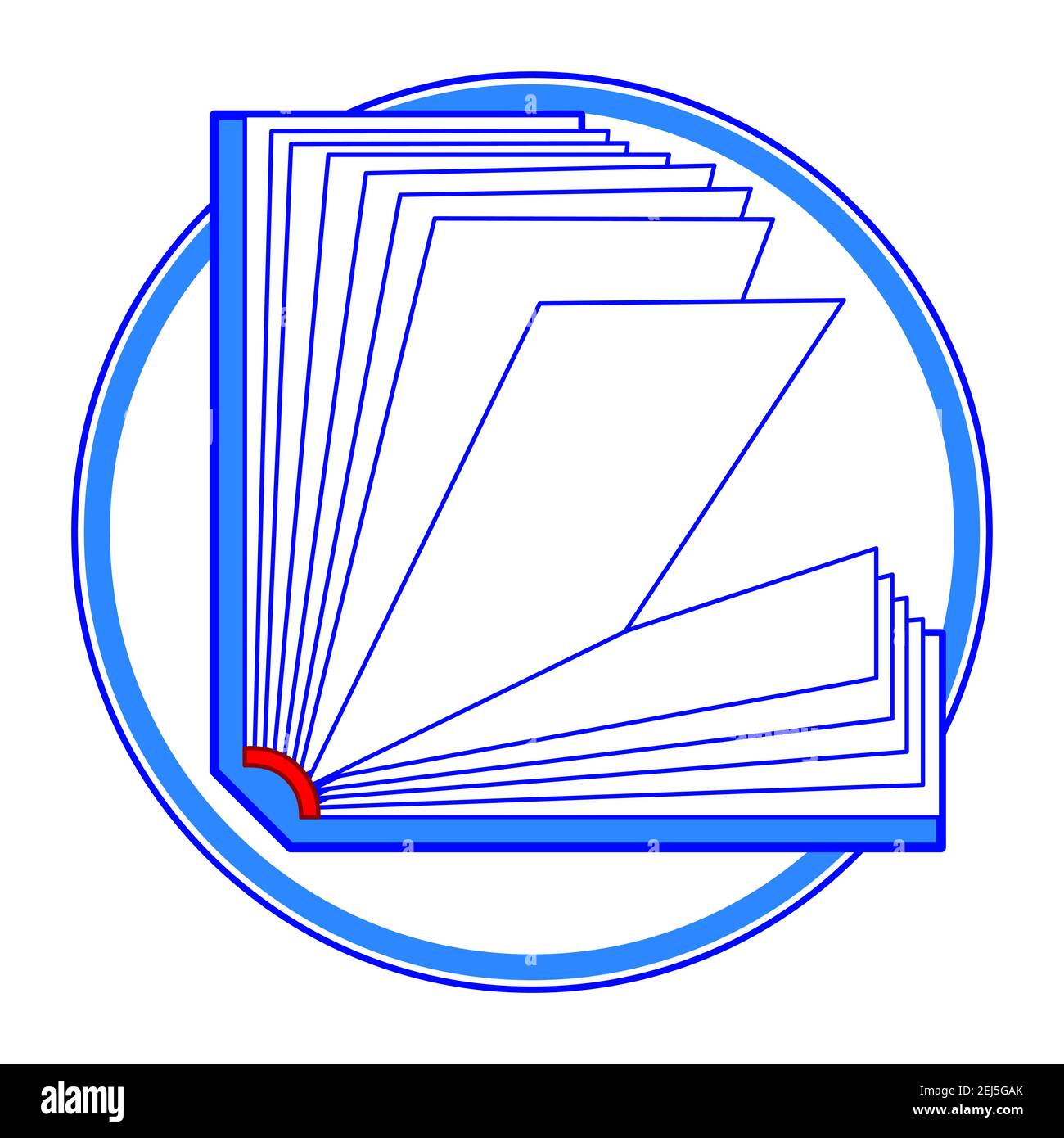 Illustrazione del libro aperto di concetto Illustrazione Vettoriale