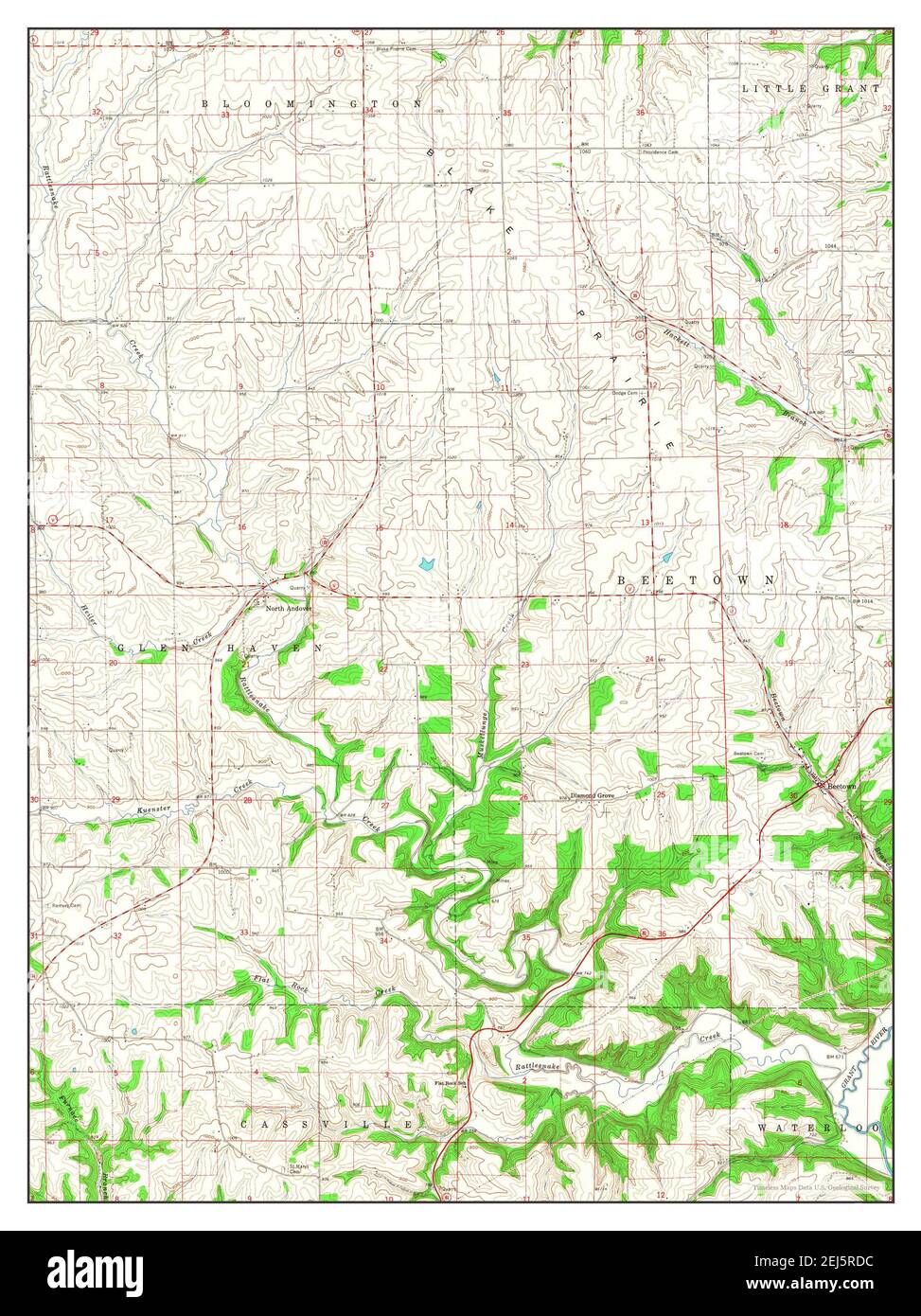 Beetown wisconsin mappa immagini e fotografie stock ad alta risoluzione