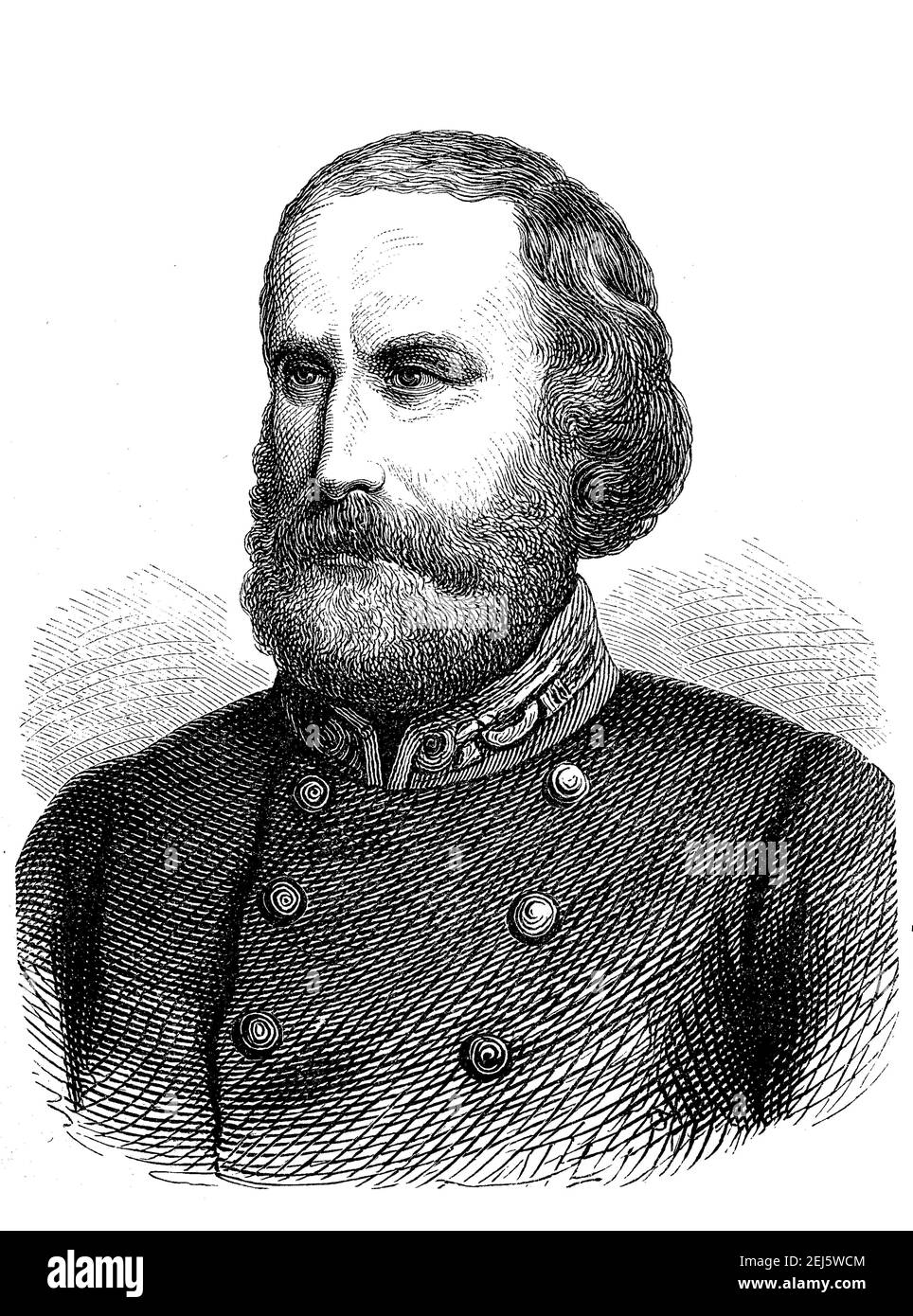 Giuseppe Garibaldi, 4 luglio 1807 - 2 giugno 1882, è stato un combattente italiano per la libertà e uno dei protagonisti più popolari del Risorgimento/Giuseppe Garibaldi, 4. Luglio 1807 - 2. Juni 1882, war ein italienischer Freiheitskaempfer und einer der populaersten Protagonisten des Risorgimento, Historisch, storico, digitale riproduzione migliorata di un originale del 19 ° secolo / digitale Reproduktion einer Originalvorlage aus dem 19. Jahrhundert, Foto Stock