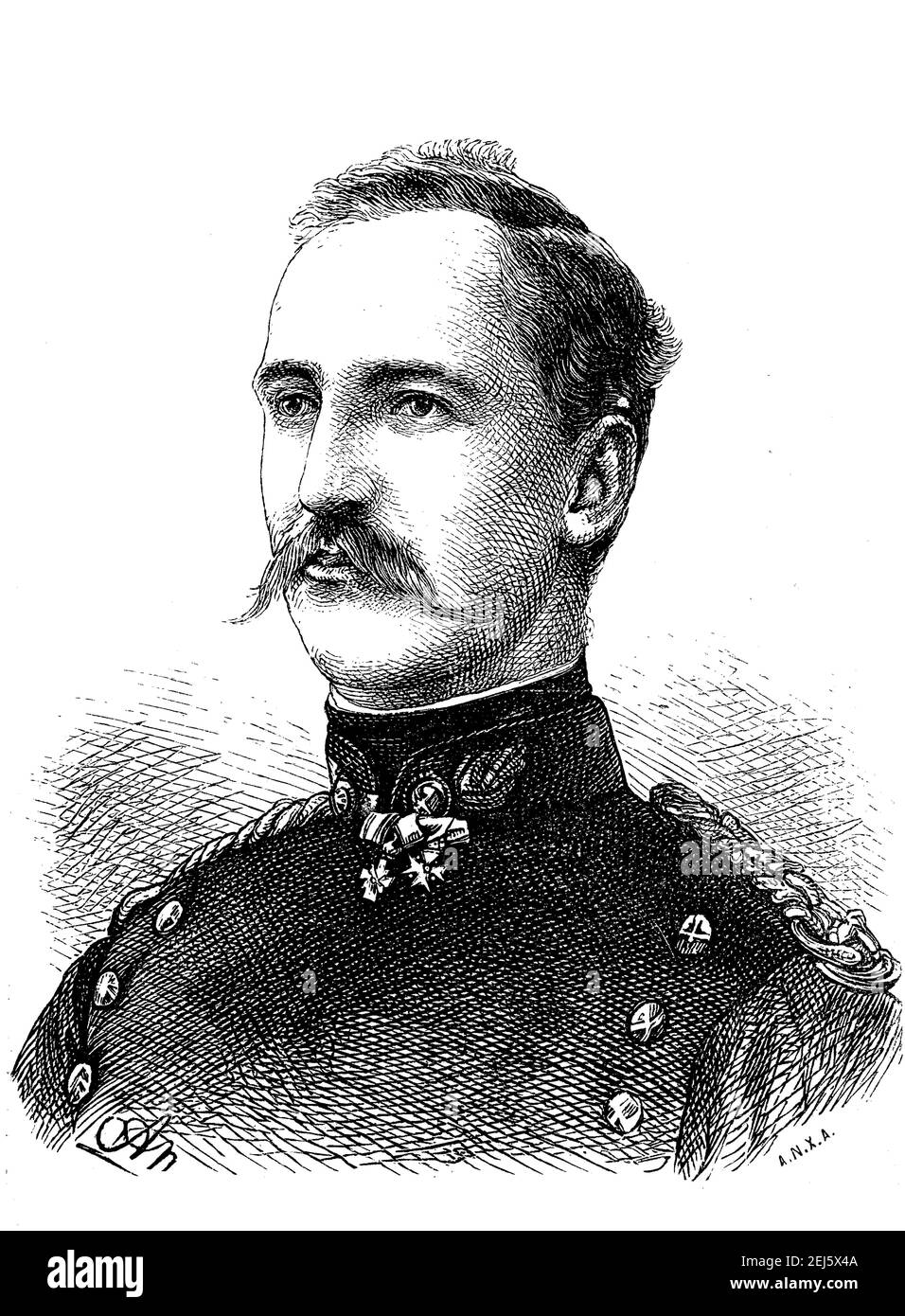 Giorgio i, nato il Principe Christian Vilhelm Ferdinand Adolf George di Schleswig-Holstein-Sonderburg-Gluecksburg, 24 dicembre 1845 - 18 marzo 1913, della Casa danese-tedesca di Schleswig-Holstein-Sonderburg-Gluecksburg fu Re degli Hellenes dal 1863 fino al suo assassinio nel 1913 / Georg I., geboren Prinz Christian-Sonderwig-Holdwig-Schueckburg e von Schueckburg-24. Dicembre 1845 - 18. Maerz 1913, aus dem daenisch-deutschen Hause Schleswig-Holstein-Sonderburg-Gluecksburg war von 1863 bis zu seiner Ermordung 1913 Koenig der Hellenen, Historisch, historical, Foto Stock
