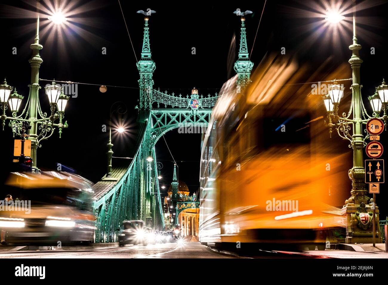 Il Ponte delle catene a Budapest Foto Stock