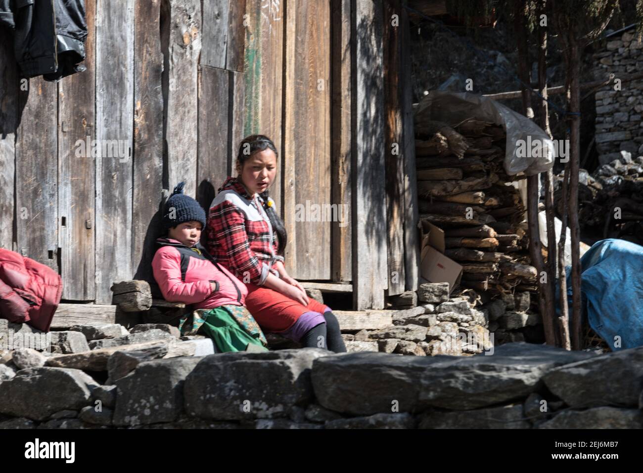 Kathmandu, Nepal, è la porta d'accesso a Himalaya, Everest e infinite vette, parchi e avventure. Qui ho visitato Kathmandu e Sagarmatha National Park Foto Stock