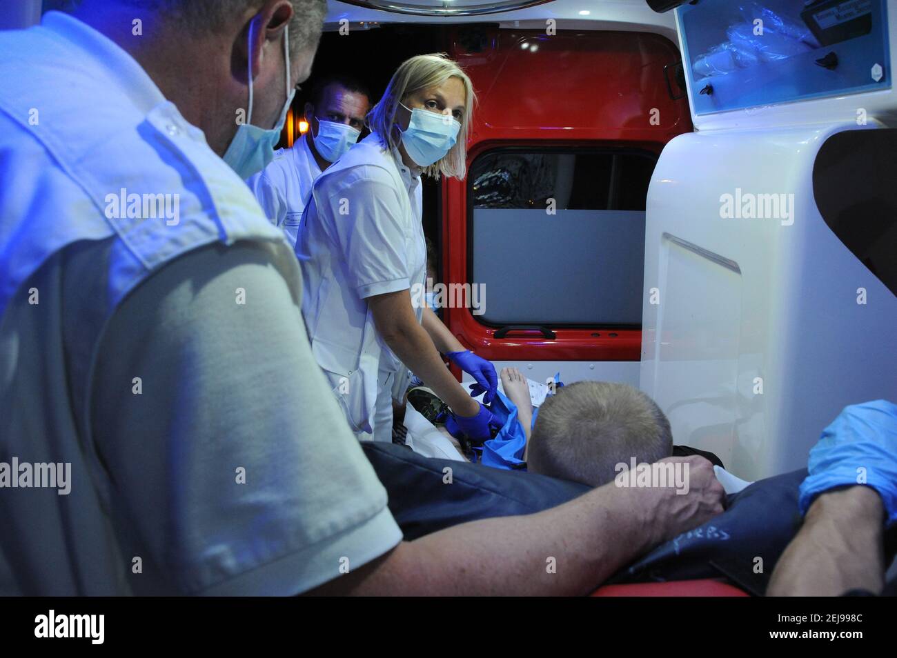 Pronto soccorso - samu 80 - Sdur d'abbeville Dipartimento della somme (80) Foto Stock