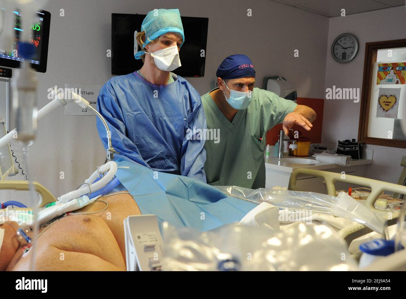 Unità di terapia intensiva medica Foto Stock