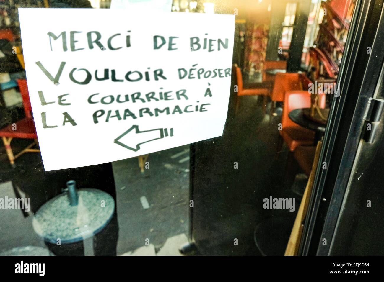 Il ristorante è chiuso Foto Stock