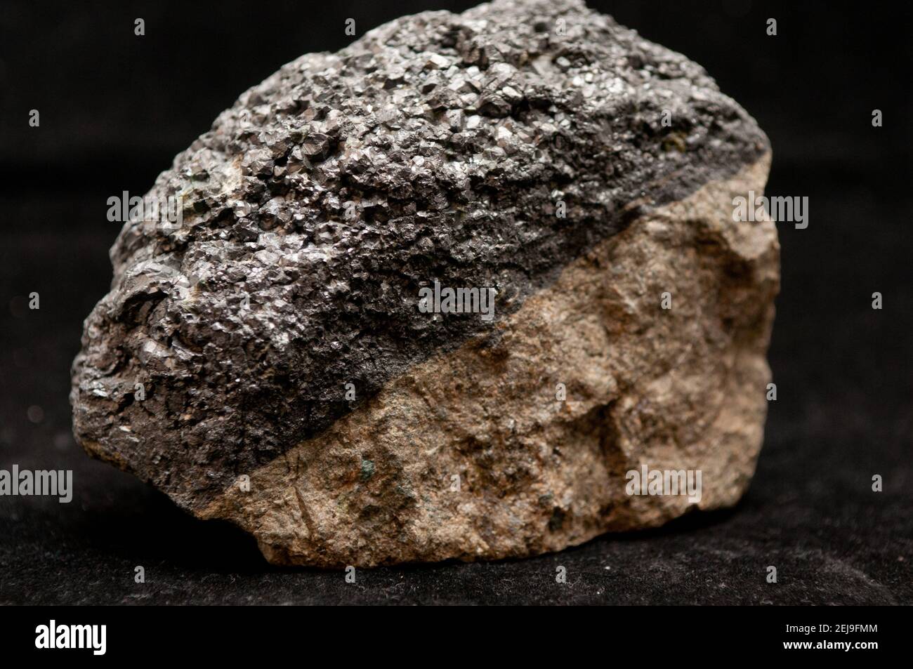 campione minerale magnetite Foto Stock