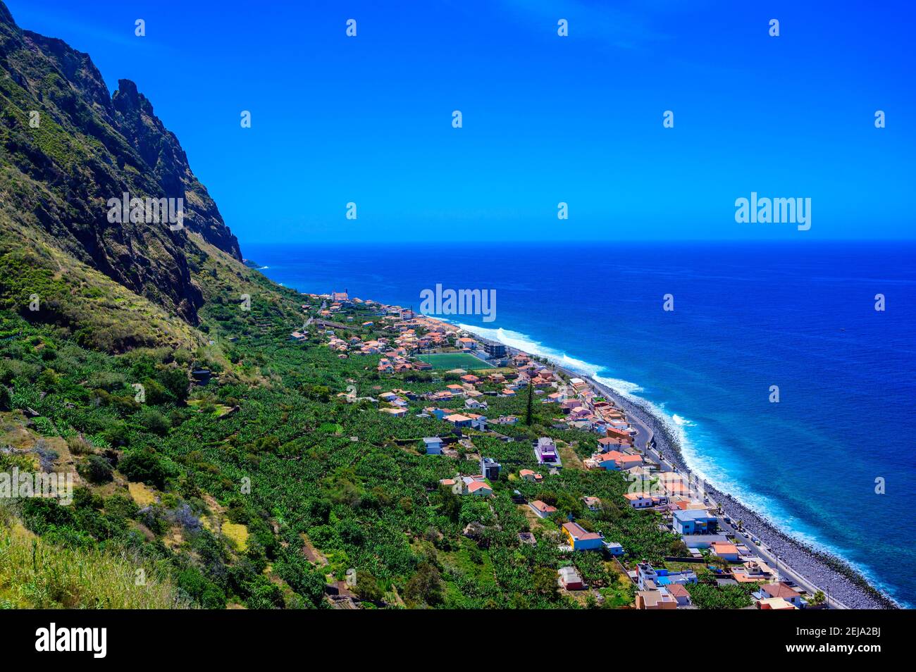 Splendido paesaggio nella parte occidentale dell'isola di Madeira, Portgual Foto Stock
