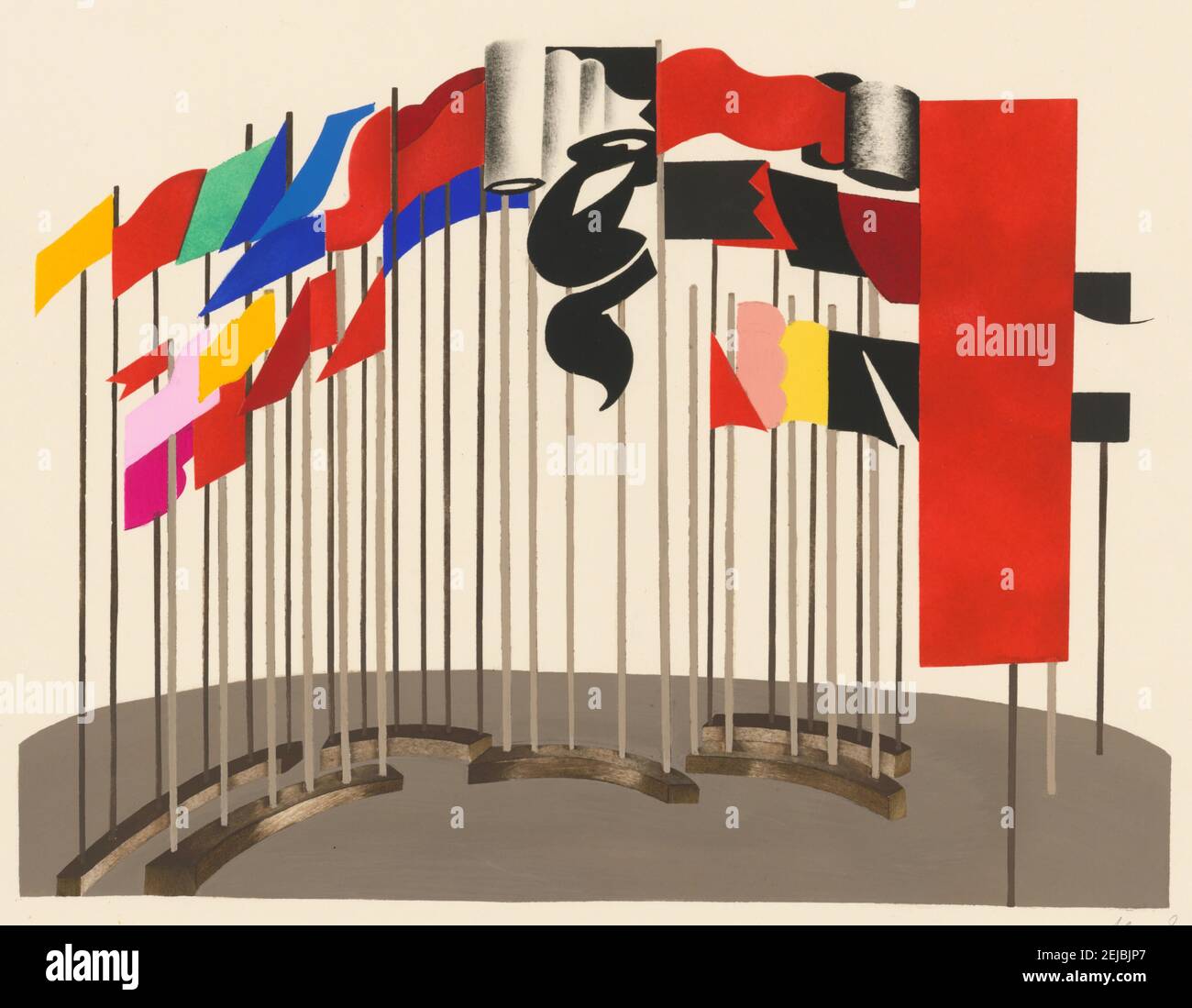 Design scenico dal portfolio Décors de Théâtre. Museo: COLLEZIONE PRIVATA. Autore: ALEXANDRA EXTER. Foto Stock