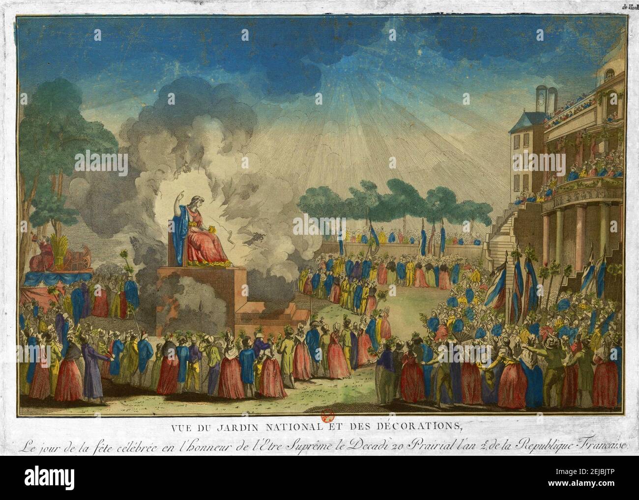 Il Festival del Supremo essere. Museo: Musée Carnavalet, Parigi. Autore: ANONIMO. Foto Stock