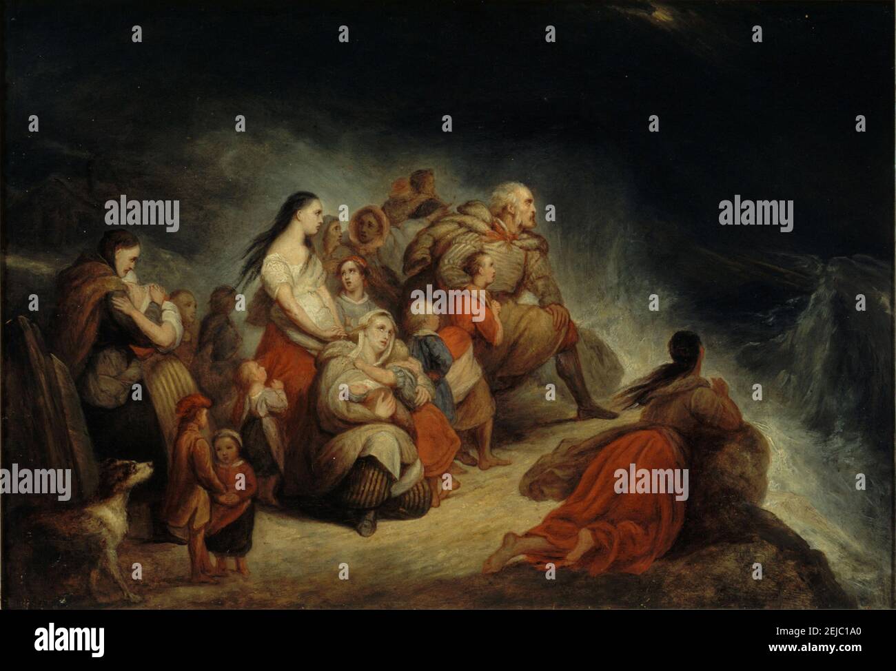 La Tempête. Museo: Musée de la vie romantique, Parigi. Autore: ARY SCHEFFER. Foto Stock