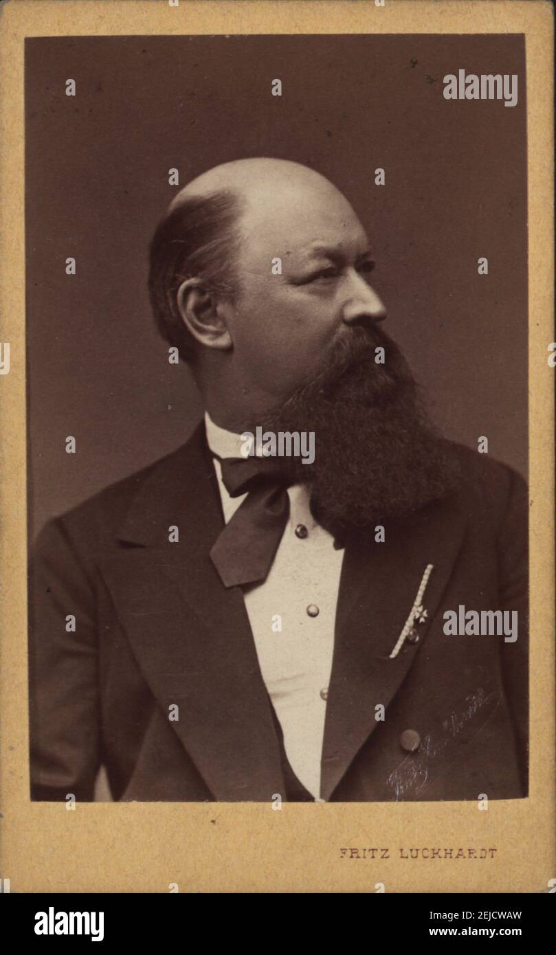 Ritratto del compositore Franz von Suppè (1819-1895). Museo: COLLEZIONE PRIVATA. Autore: FRITZ LUCKHARDT. Foto Stock
