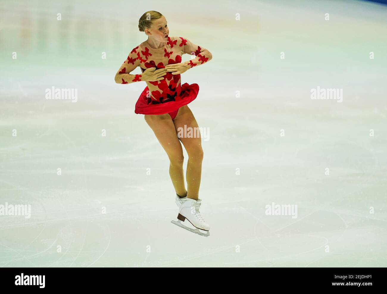 25 gennaio 2020: EVA-lotta Kiibus di Estonia in azione durante Ladies Free  Skating al Campionato europeo di Pattinaggio di figura ISU a  Steiermarkhalle, Graz, Austria. (Foto di Kim Price/CSM/Sipa USA Foto stock -