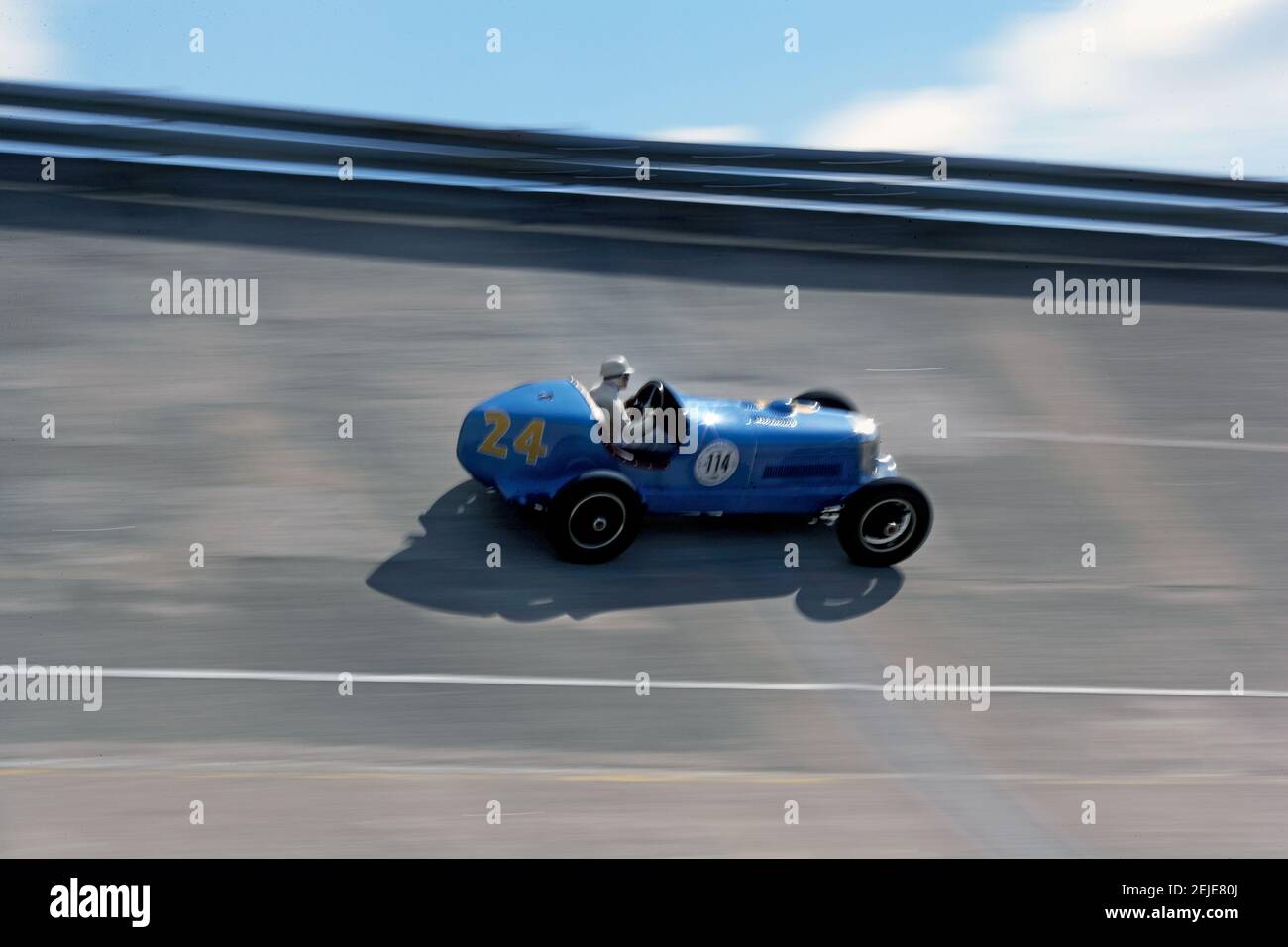 1932 Graham 8 Lucenti Indy al Montlhery Revival , Linas , Francia Foto Stock