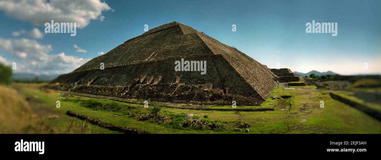 Sito archeologico delle piramidi di Teotihuacan nella Valle del Messico, Messico Foto Stock