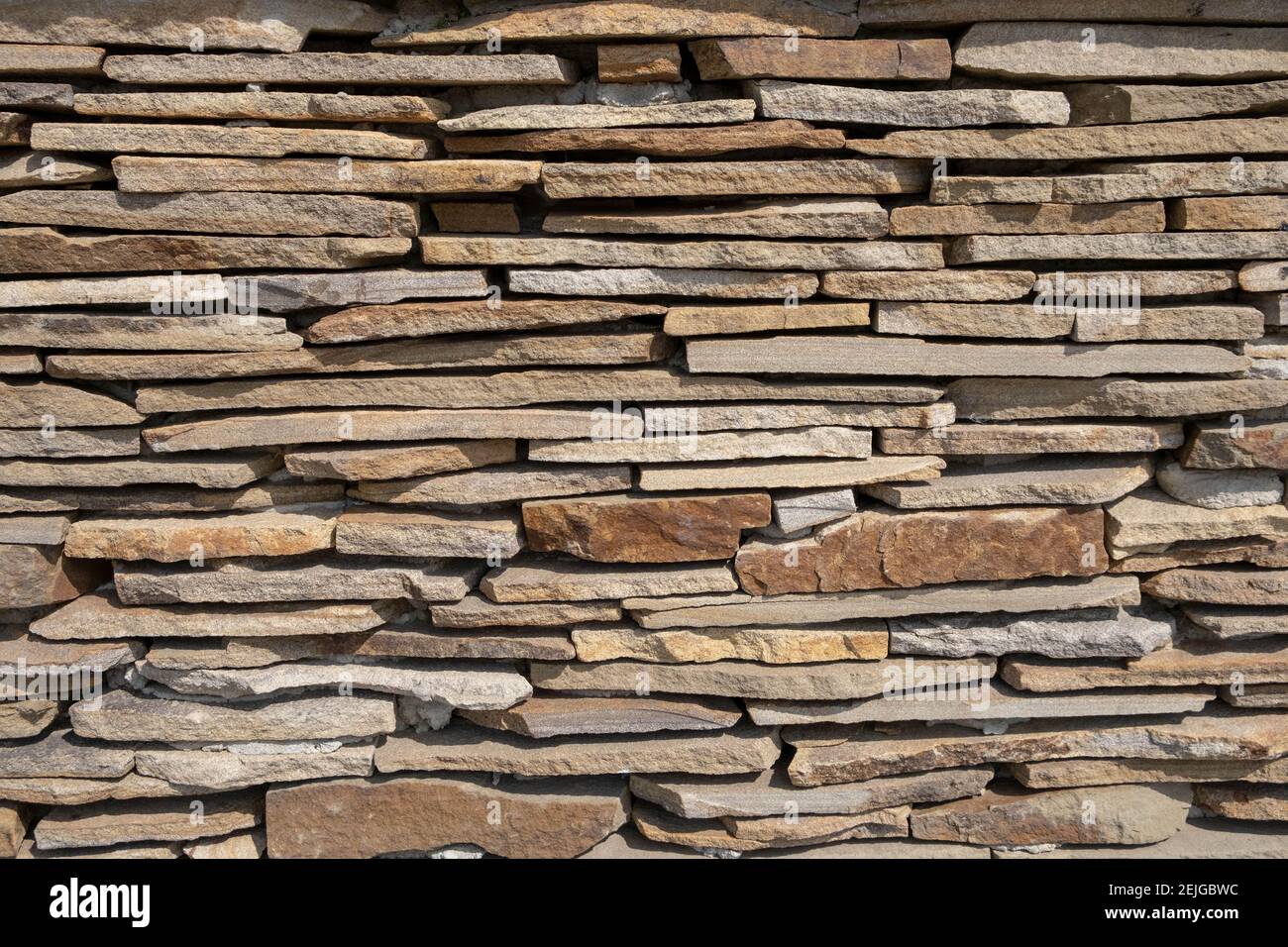 Muro a secco in Ghandruk, Nepal. Muro di pietra di una casa. Foto Stock