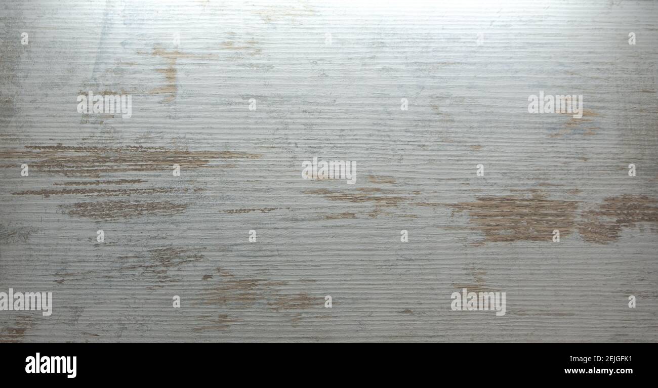 Legno rustico marrone e bianco per sfondo. Sfondo di tessitura di legno. Legno d'epoca con crepe. Foto Stock