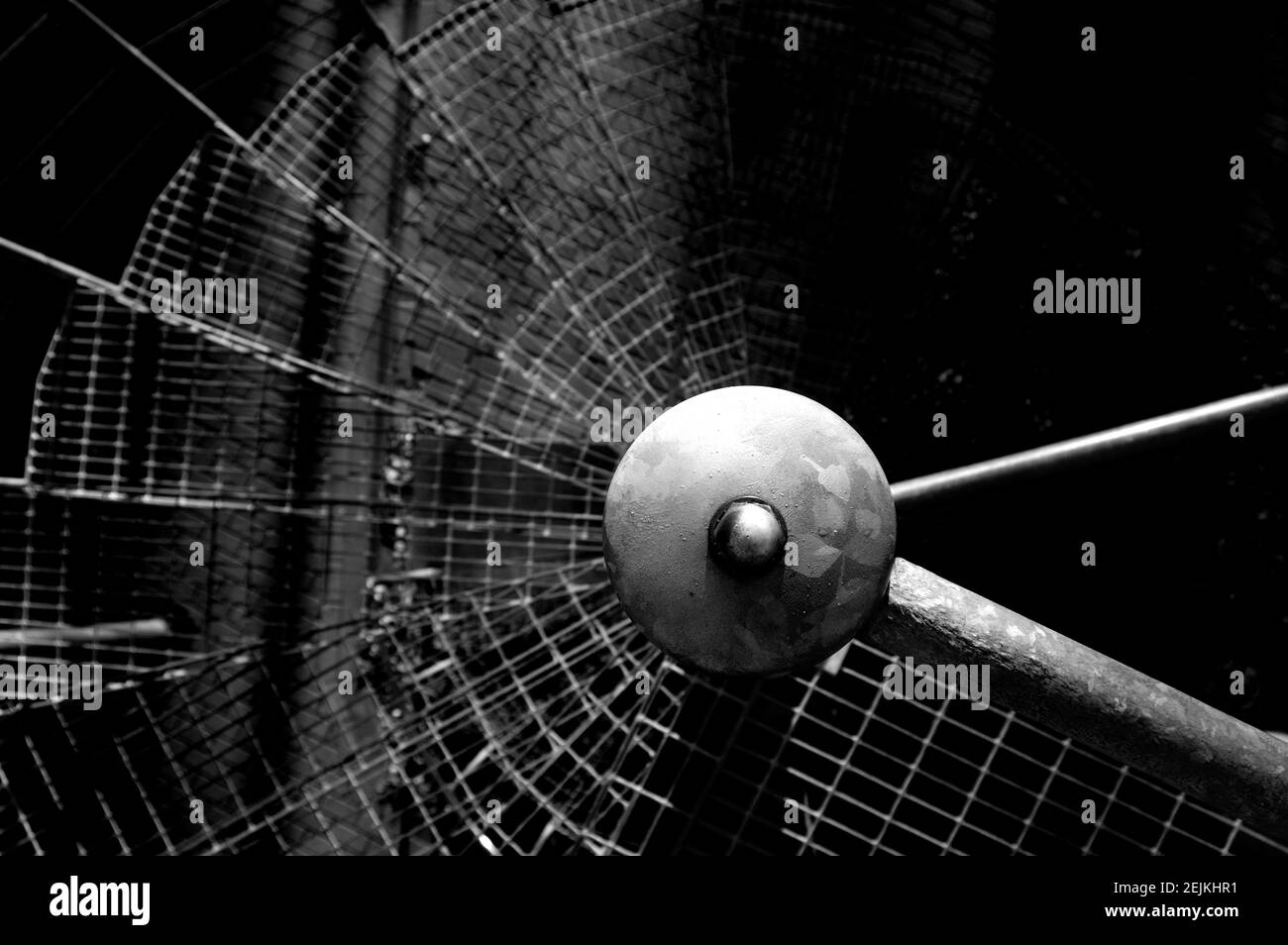 Caratteristiche architettoniche astratte, primo piano del ponte Foto Stock