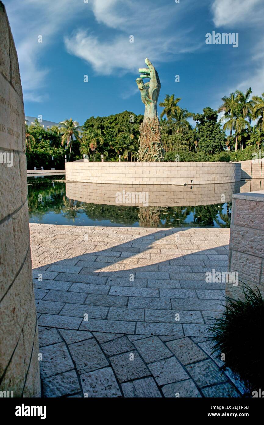 Entra nel Memoriale dell'Olocausto della Greater Miami Jewish Federation a Miami Beach, Florida. Foto Stock