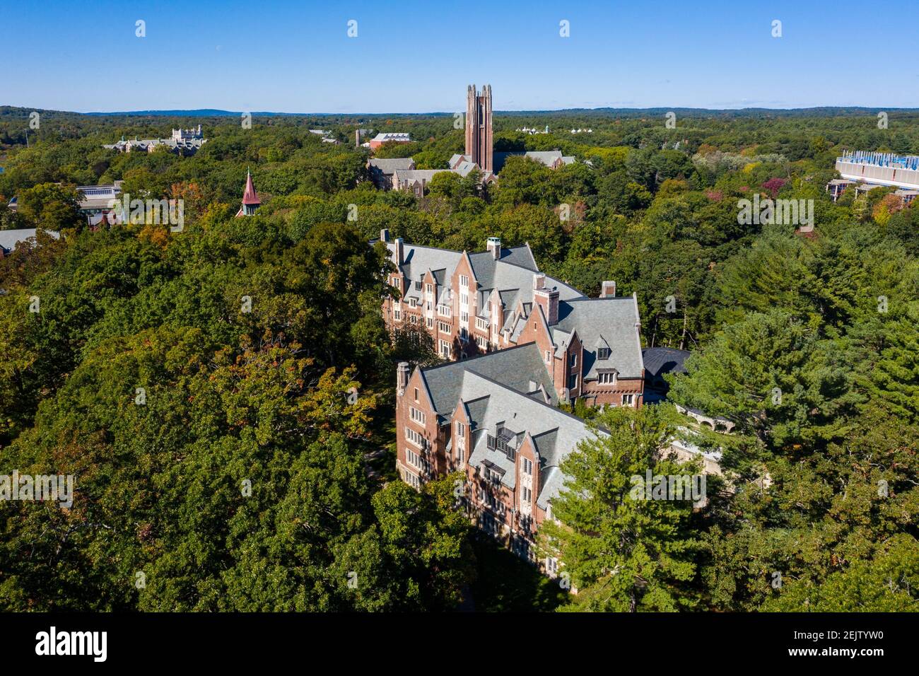 Stone-Davis Hall, dormitorio studentesco, Wellesley College, Wellesley, ma, STATI UNITI Foto Stock