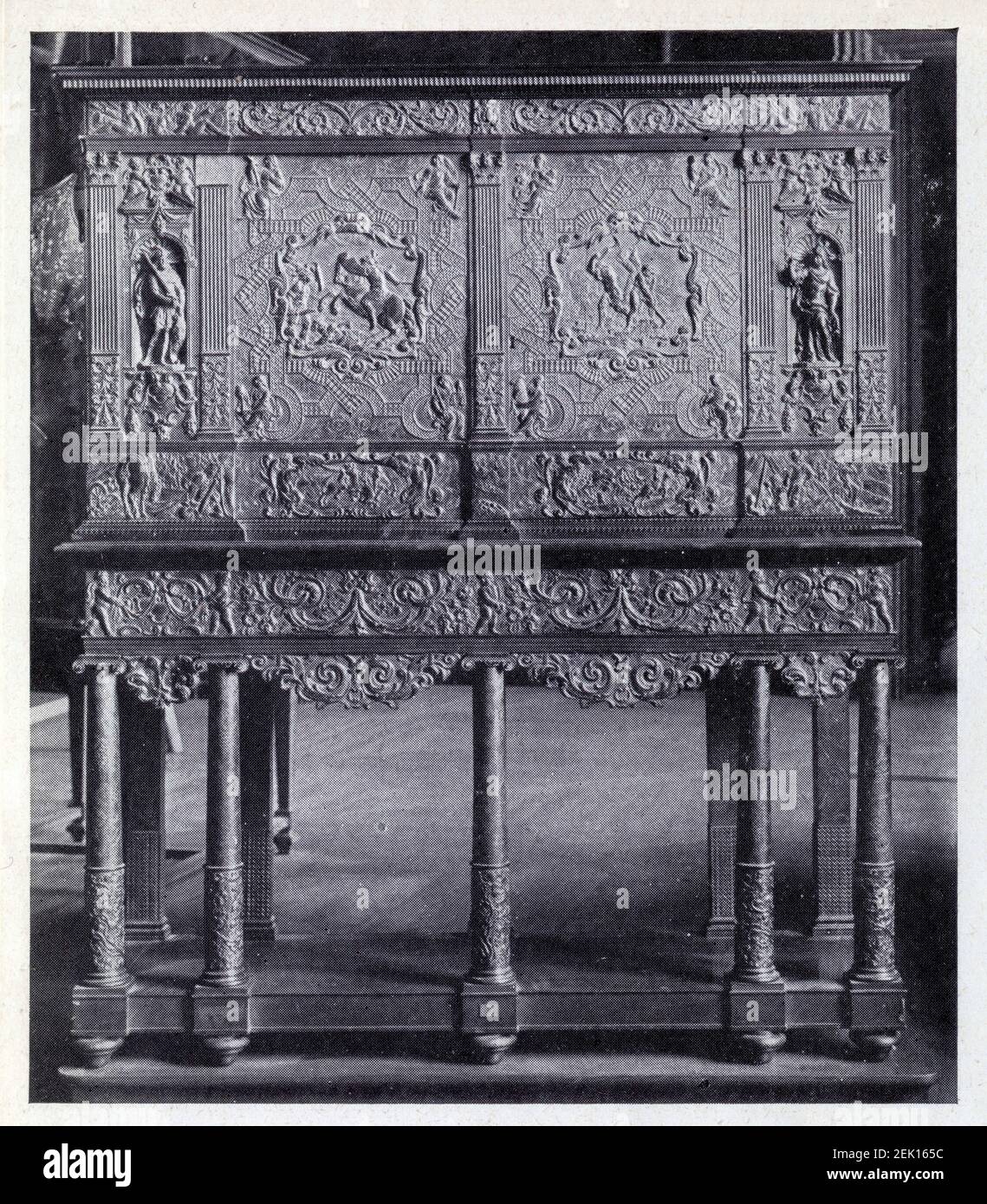 Cabinet en ébène, XVIIe siècle. Parigi. Foto Stock