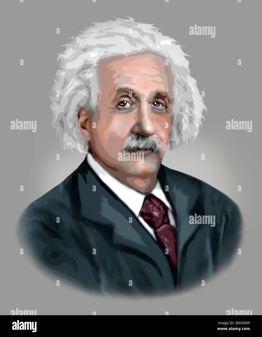 Albert Einstein 1879-1955 fisico matematico tedesco Illustrazione di stile moderno Foto Stock
