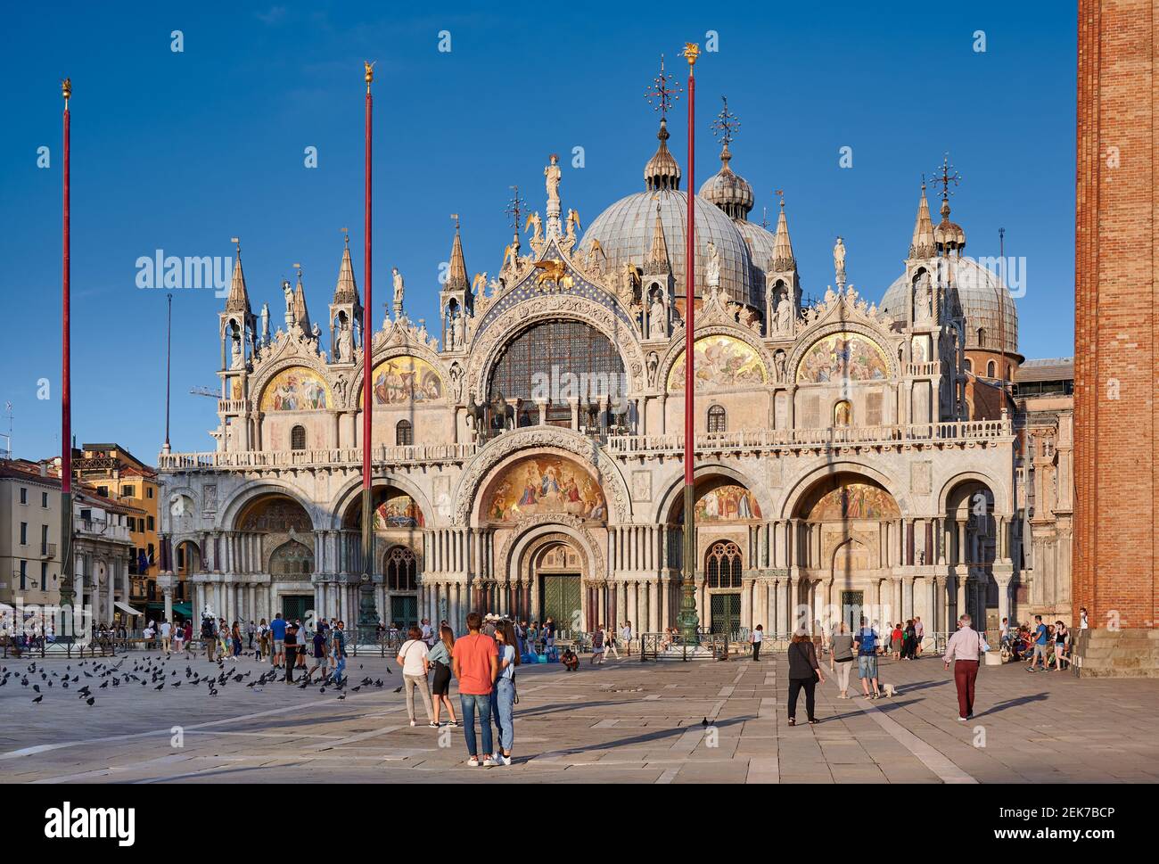 Famosa Basilica di San Marco o Basilica di San Marco, Venezia, Veneto, Italia Foto Stock
