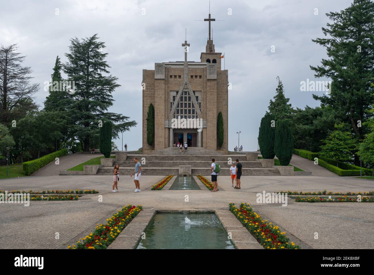 Santuario da Penha a Guimaraes, Portogallo Foto Stock