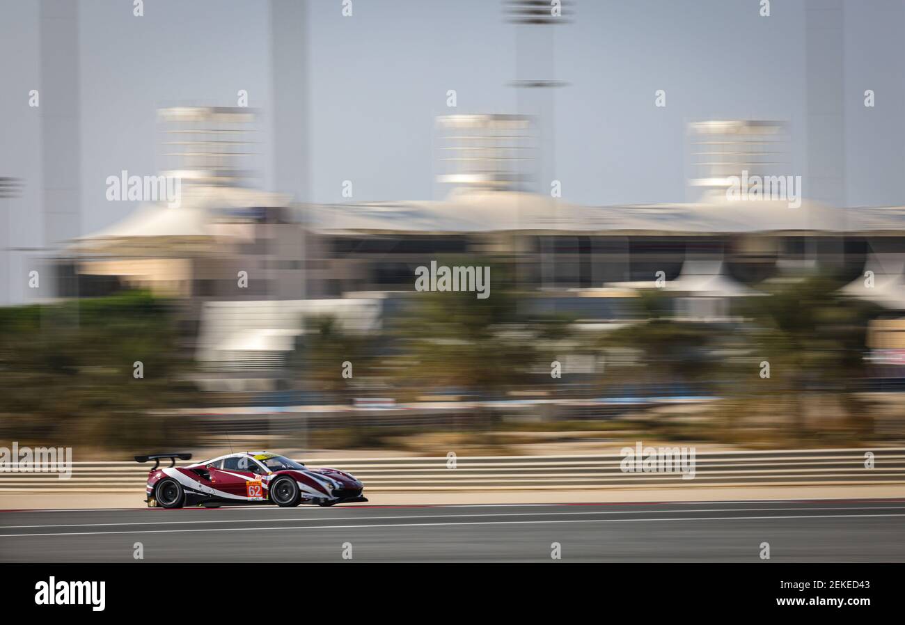 62 GRIMES Bonamy (gbr), Kei Cozzolino (JPN), Colin Noble (GBR), Red River Sport, Ferrari 488 GT Evo, azione durante le 8 ore del Bahrain, 8° appuntamento del Campionato Mondiale FIA Endurance 2019-20 sul circuito Internazionale del Bahrain, dal 12 al 14 novembre 2020 a Sakhir, Bahrain - Foto François Flamand / DPPI Foto Stock