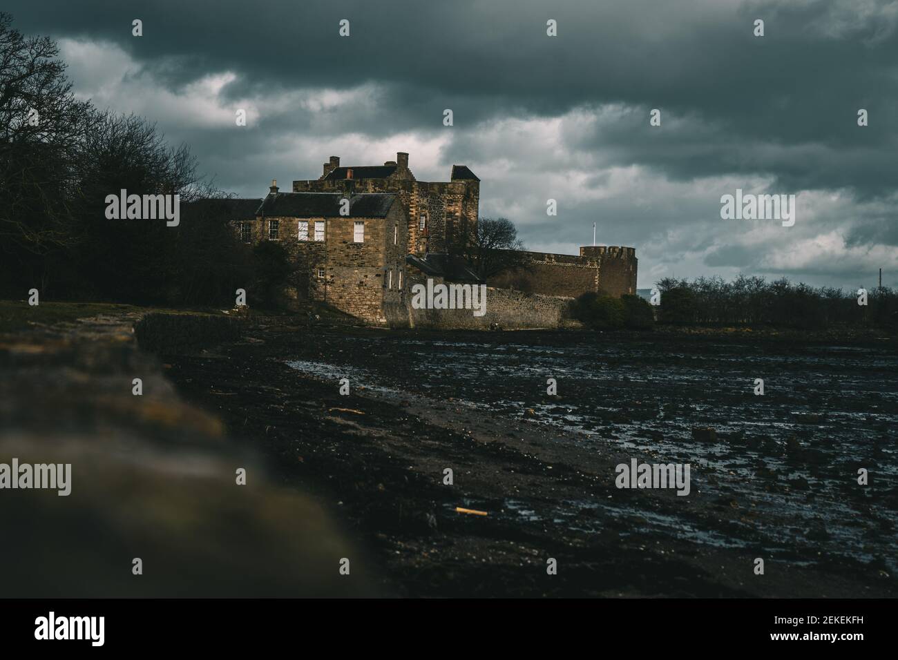 Il Castello di Blackness a Linlithgow, Scozia Foto Stock